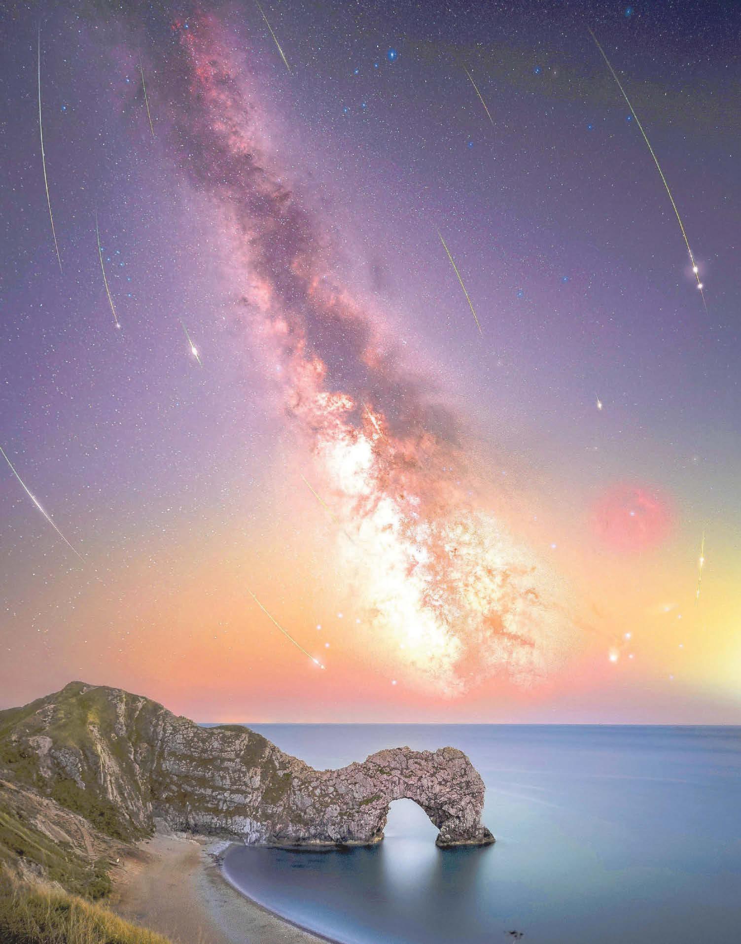 Perfect shooting stars shot