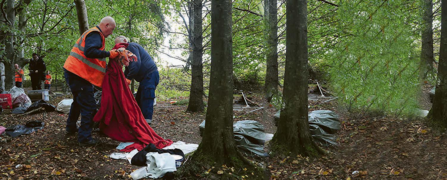 'Kingdom of Kubala' members evicted from camp in Scots wood