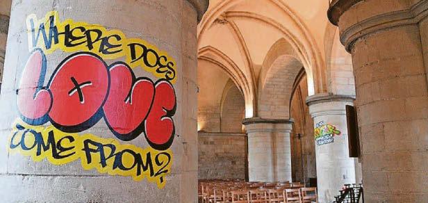 Let us spray! Cathedral gets graffiti scrawls