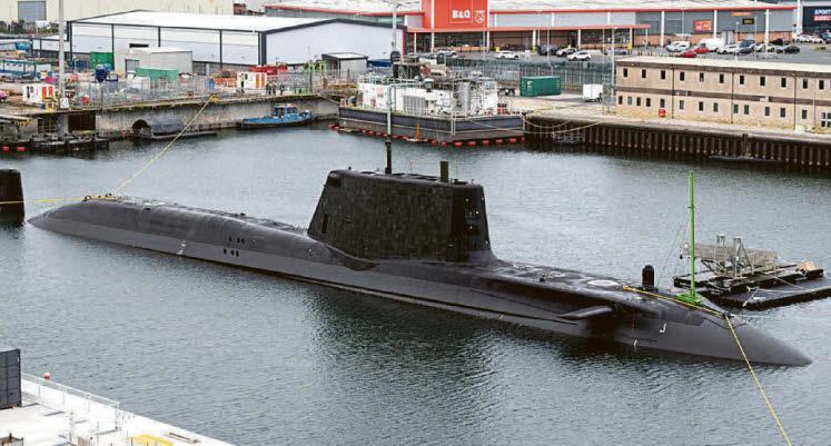 Royal Navy's new £1.5bn sub dives for the first time