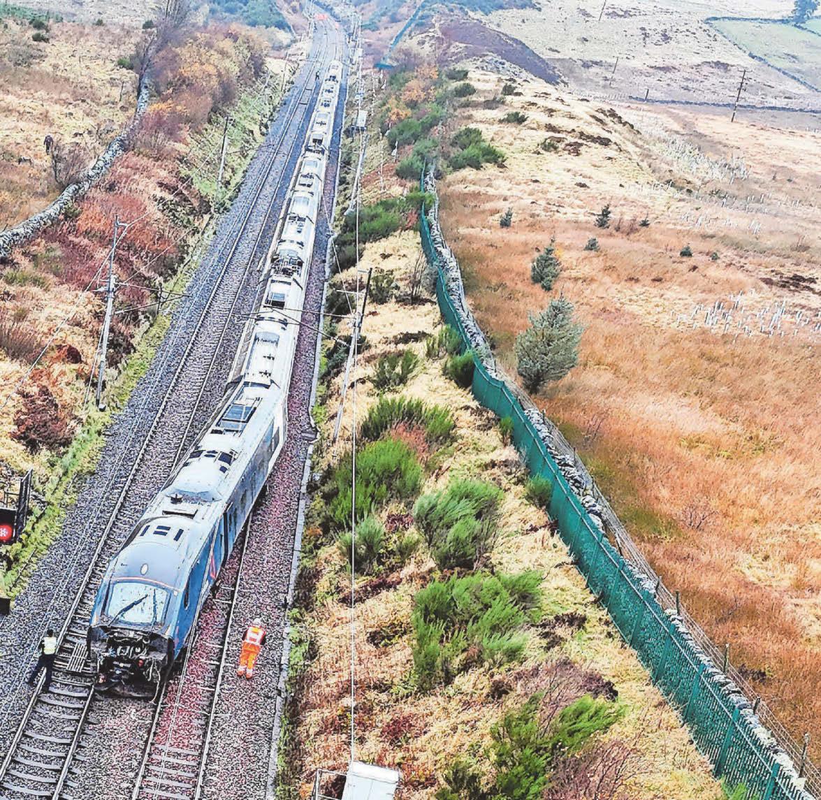 RAIL TRAVEL CHAOS AFTER TRAIN DERAILS
