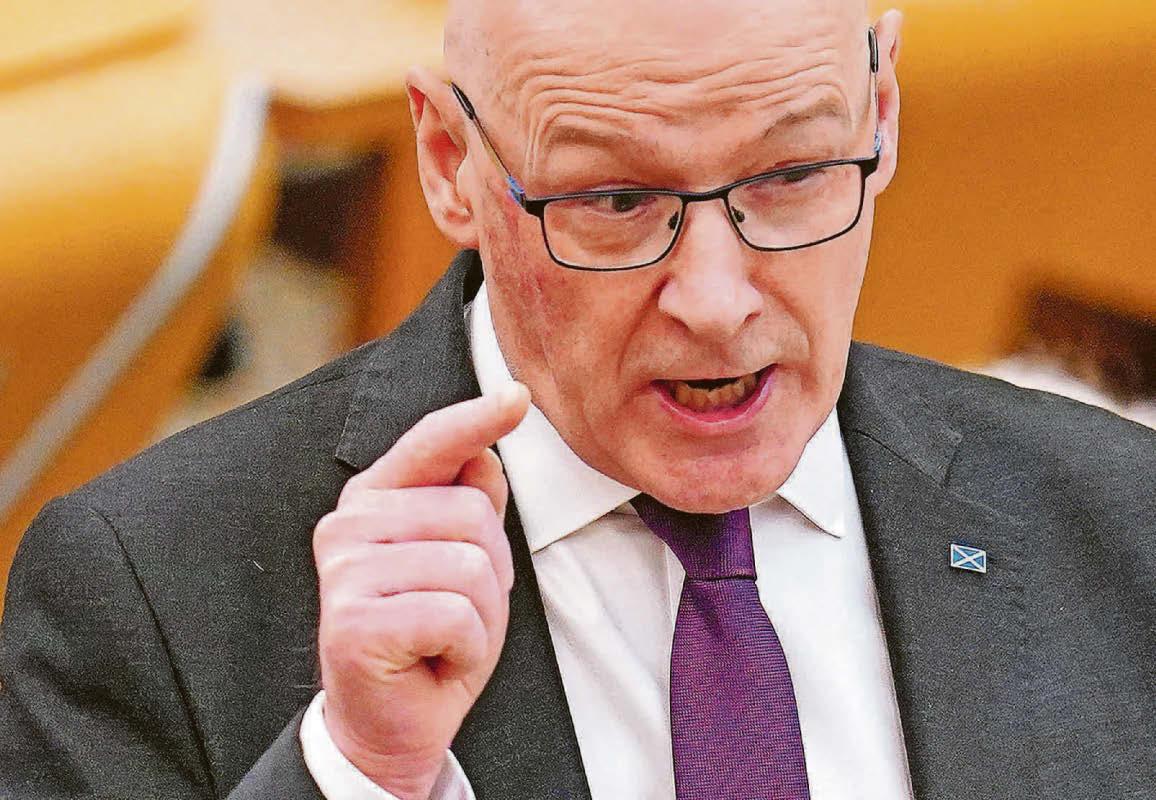 SWINNEY STAYS SCHTUM OVER TAX HIKE FOR SCOTS