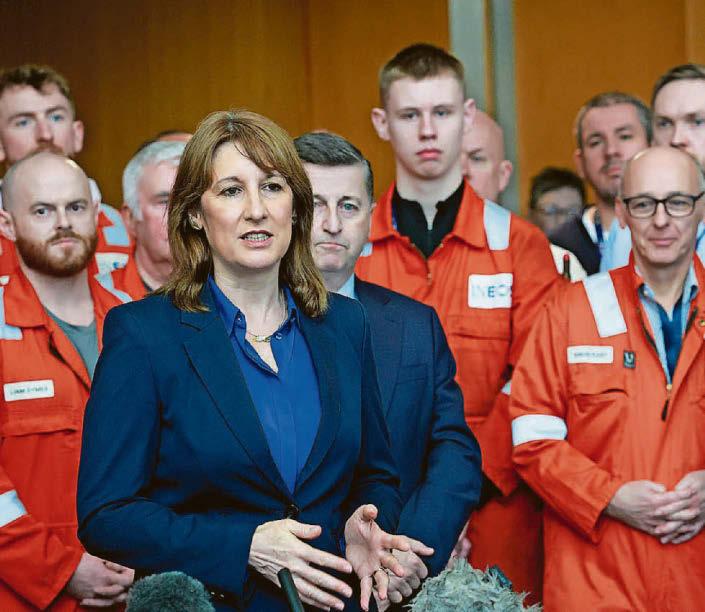 Reeves denies blame for North Sea job losses