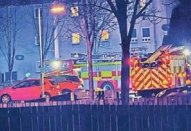 Man and dog die in flats blaze on Christmas Eve