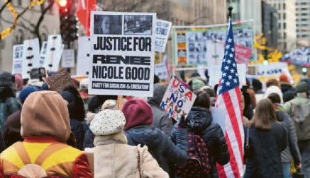 Mass protests grip US after mum's ICE killing