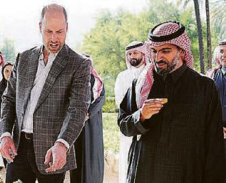 Prince gets hands dirty for conservation