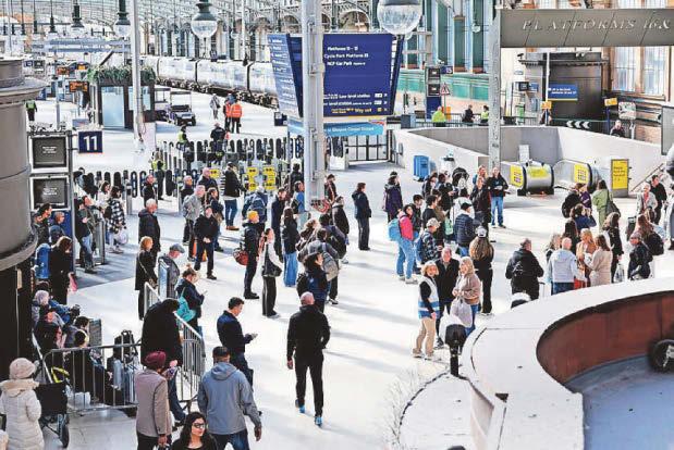 Blaze-hit station welcomes back passengers to high level platforms