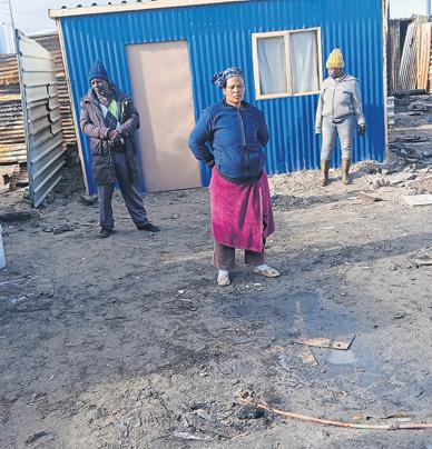 Shack fire victims demanding houses