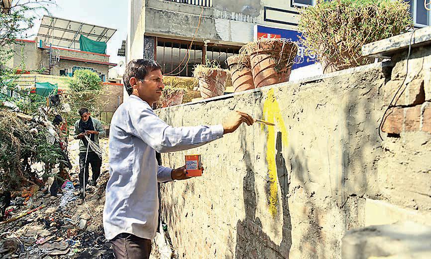 JDA marking properties for road widening