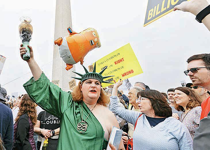 Nationwide protests erupt against Trump's policies, including tariffs