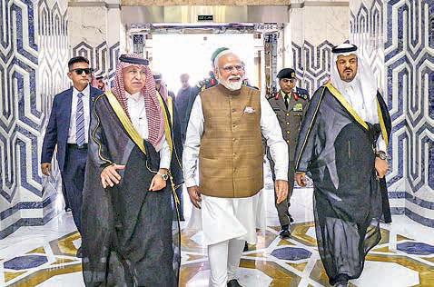 Modi gets fighter jet escort as Saudi Arabia rolls out sky-high red carpet
