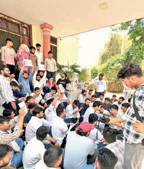 Student leaders held by cops after protests erupt at Rajasthan University