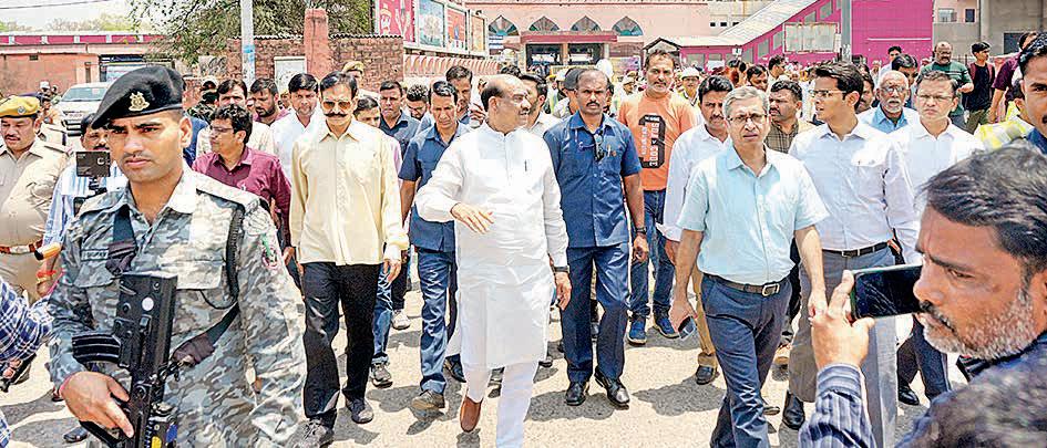 Birla reviews railway projects in Kota-Bundi constituency