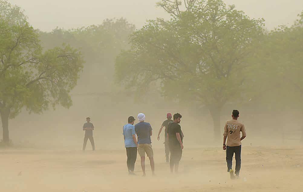 RAIN BRINGS RESPITE FROM SCORCHING HEAT IN RAJ