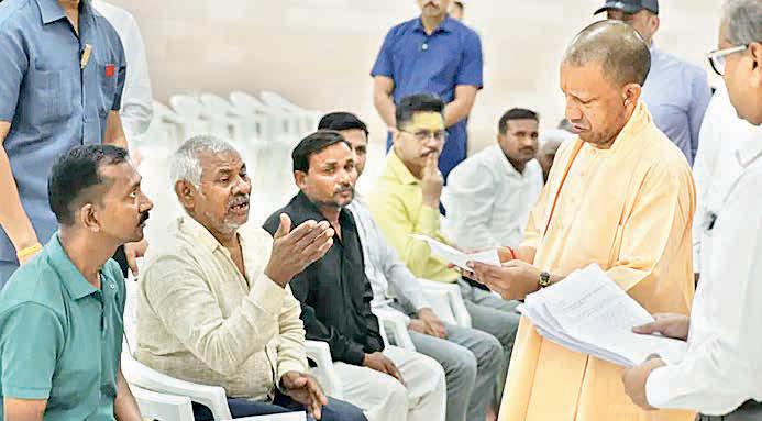 Janata Darshan by UP CM Yogi addresses people's grievances