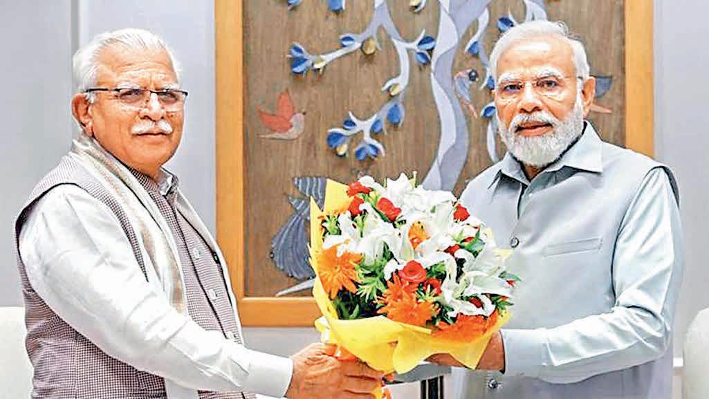 PM praises ML Khattar’s urban infra work in birthday wish