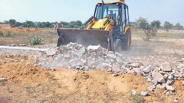 JDA demolishes illegal colonies spread over 24 bighas in Jaipur