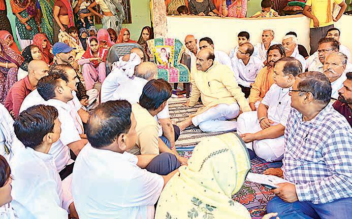 Kota: Birla interacts with locals and consoles grieving families
