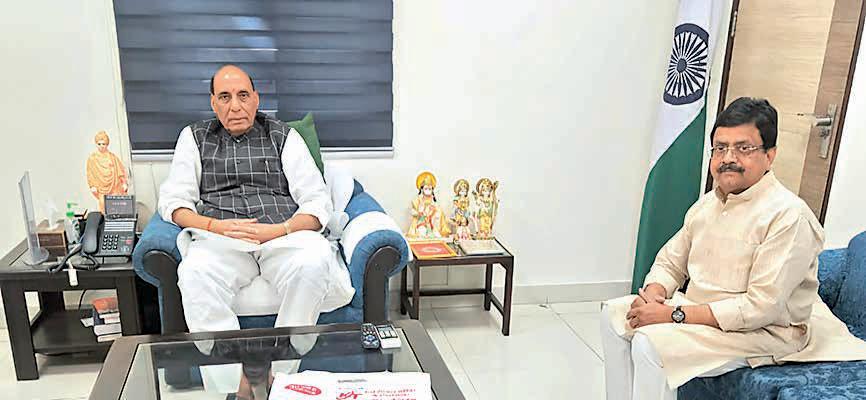Dr Nirmal Jain meets Defence Min Rajnath, lauds Operation Sindoor