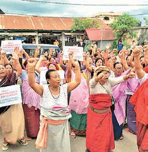 Offices locked, boards smeared: Manipur flares up with protests