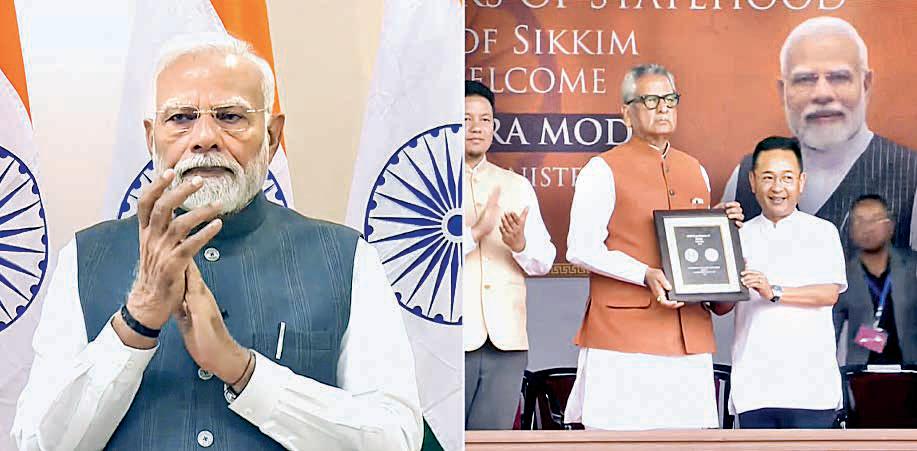 Working on ‘Act East’ resolve: PM on Sikkim's state festivities