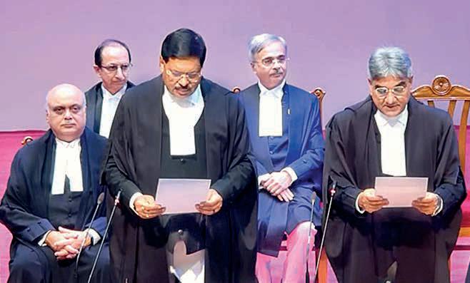 SC returns to full strength of 34 as 3 judges take oath; Raj HC advocates meet CJI, Justice Bishnoi
