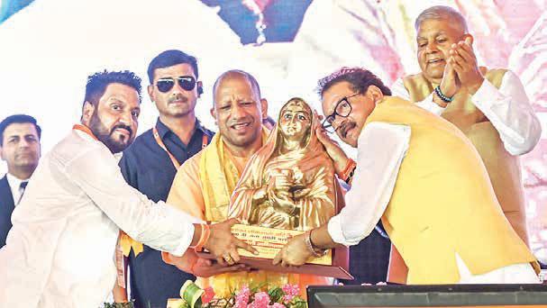 Dhankhar praises UP CM Adityanath's cultural efforts