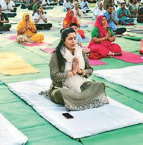 JMCG starts yoga drive at Biodiversity Park