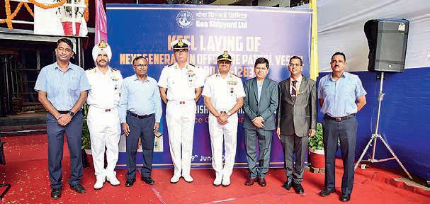 Keel laid for fourth next-gen offshore patrol vessel at Goa