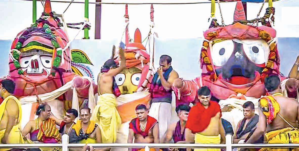 Witnessing Lord Jagannath's bathing rituals