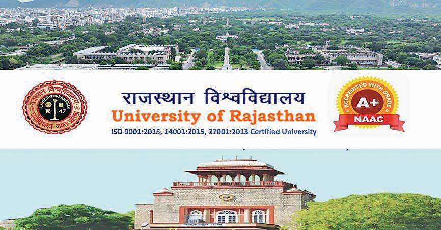 University of Rajasthan given A+ accreditation