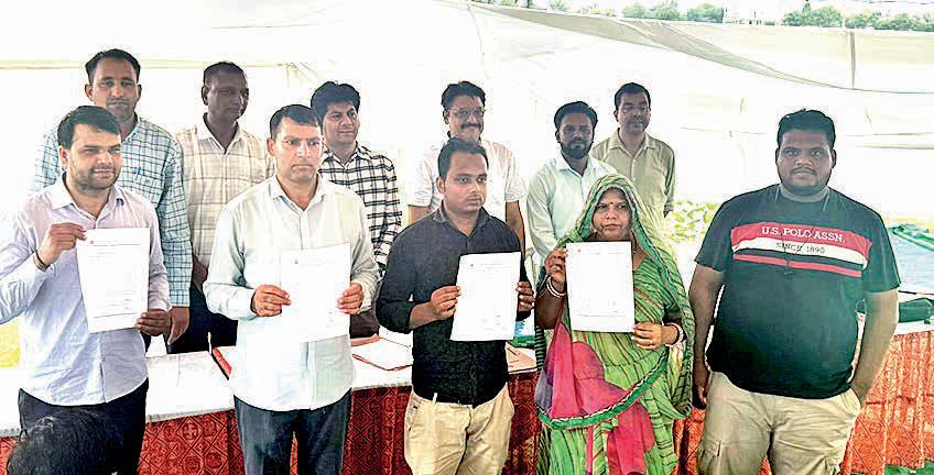 JDA ORGANISES... Lease handovers with plantation drive