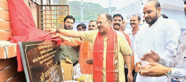Devnani inaugurates road construction work |worth ₹85L in Ajmer