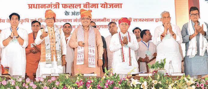 SHIVRAJ SINGH, CM SHARMA RALLY SUPPORT FOR FARMERS IN JHUNJHUNU