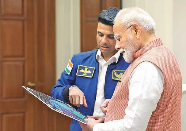 Modi rolls out red carpet for our space hero ‘Shux’