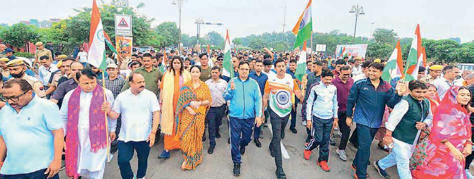 Unity March! Raj CM celebrates Patel's 150th birth anniversary