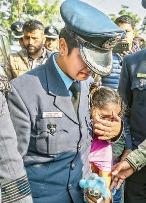 Dubai Airshow Accident IAF officer's tearful farewell to husband