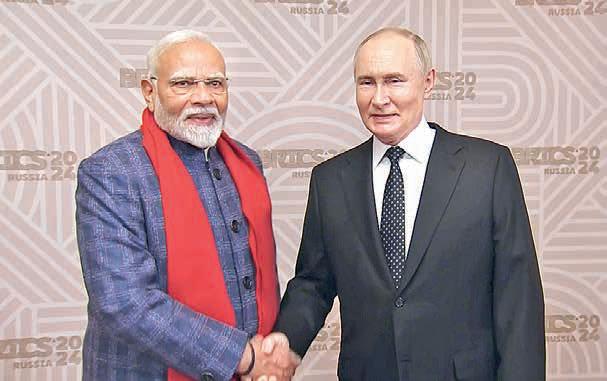 Putin to meet Modi in Delhi tomorrow Russia wants India ties 'free from third country influence'