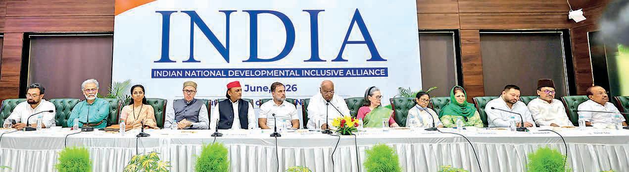 25 political parties attend INDIA Bloc meet; Kharge calls for unity