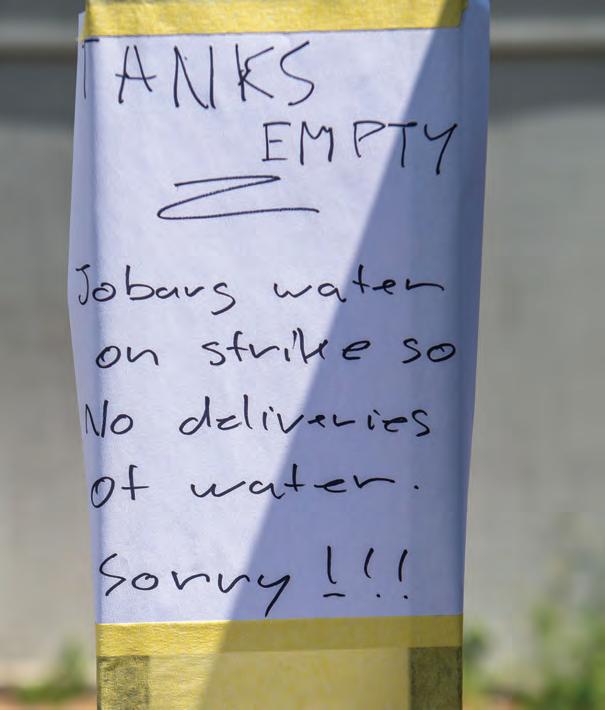 Water outages push residents to the edge