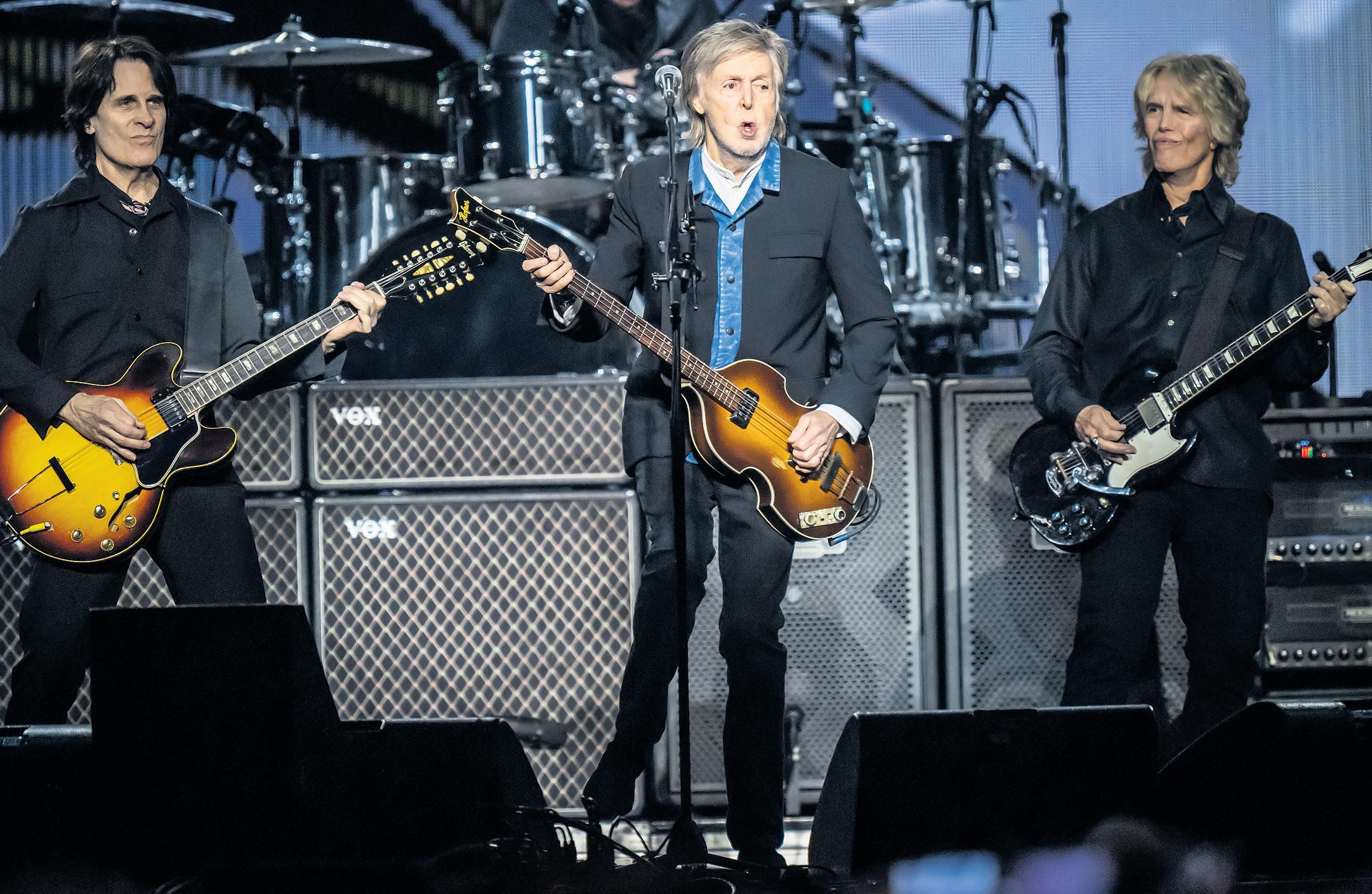 Music review Beatlemania is back as McCartney gives his everything