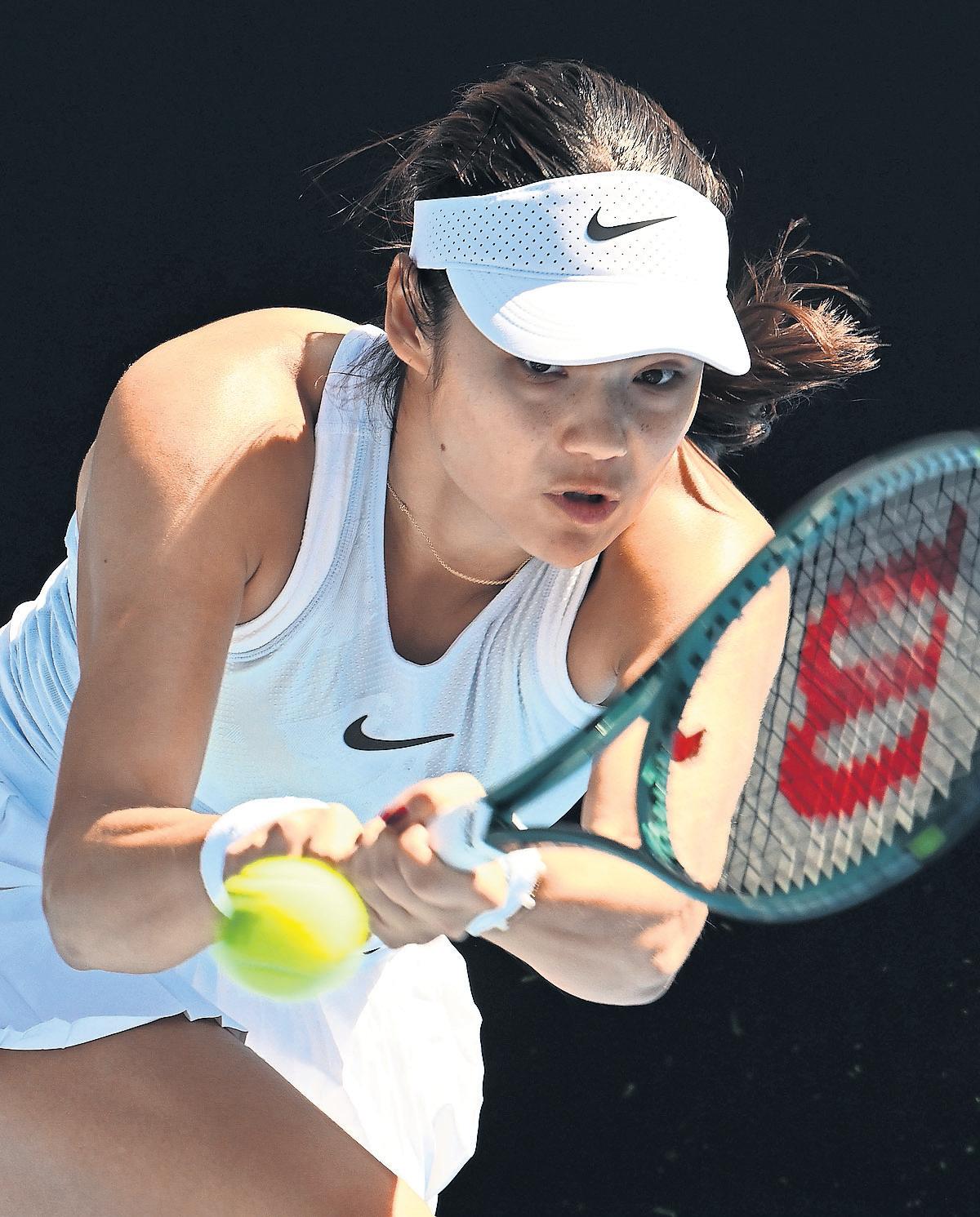 Raducanu overcomes her serving woes with gritty win over Alexandrova