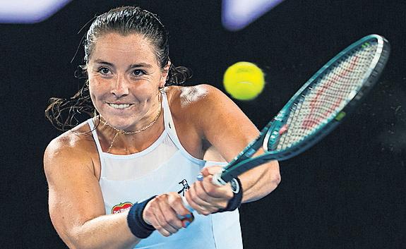 Burrage 'in a good spot' after impressing in defeat by Gauff