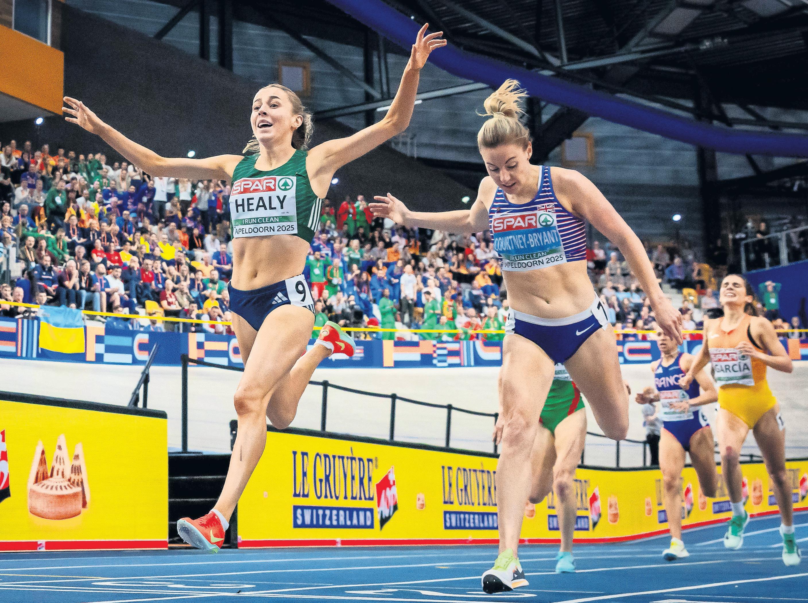 Courtney-Bryant holds on to claim silver after Koster's shocking fall