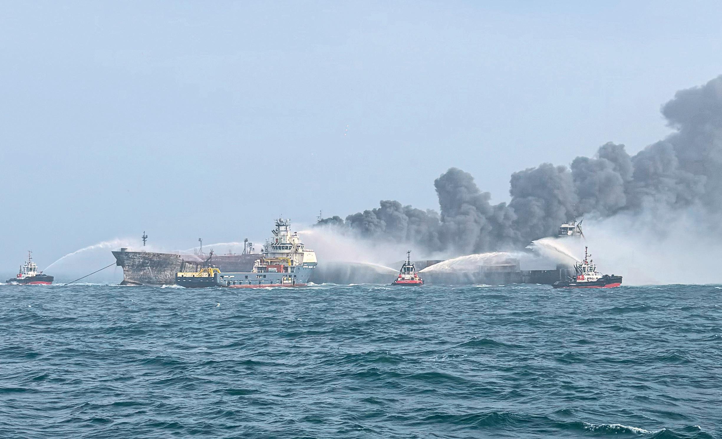 One person missing after oil tanker and cargo ship collide in North Sea