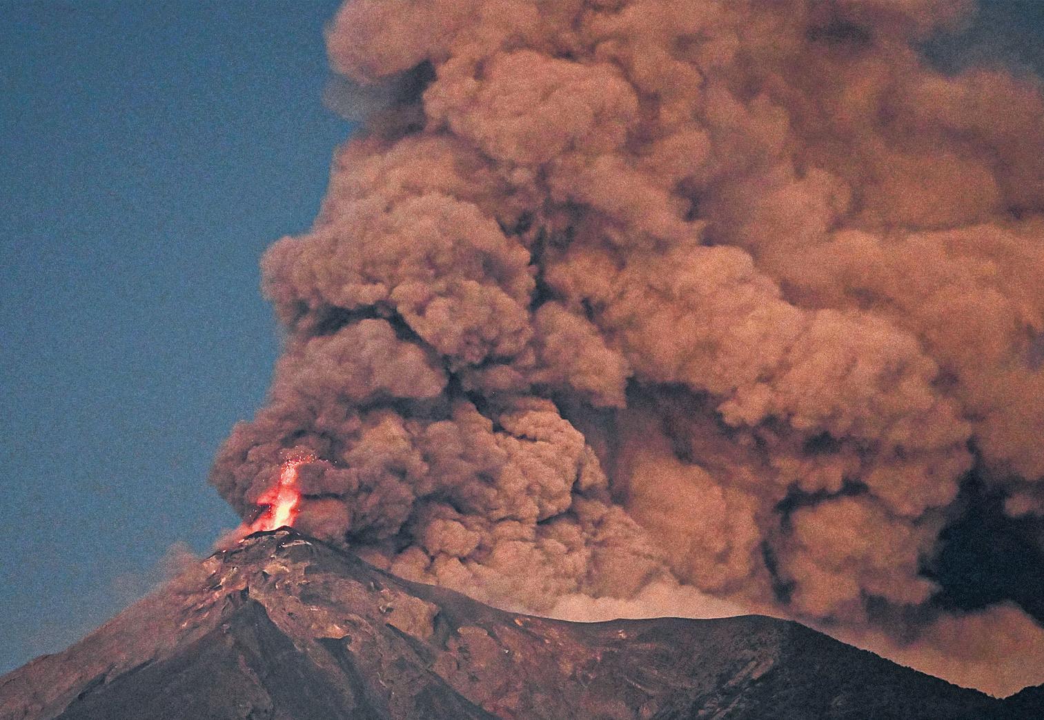 Mass evacuation after Guatemala volcano erupts