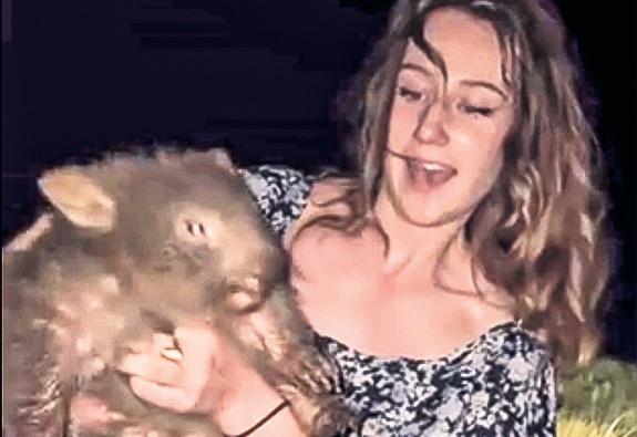Influencer leaves Australia after outrage over baby wombat stunt