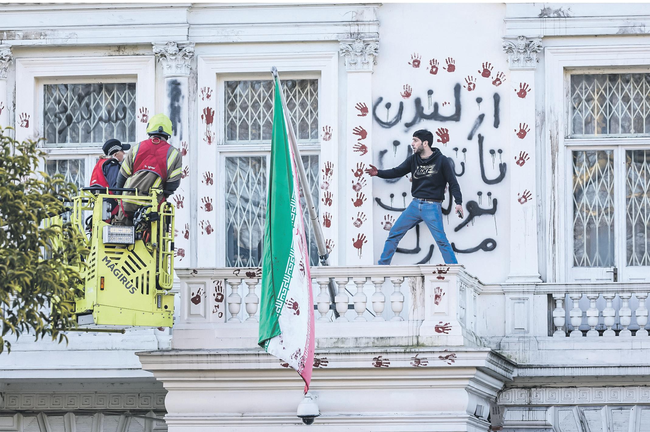 Embassy protest
