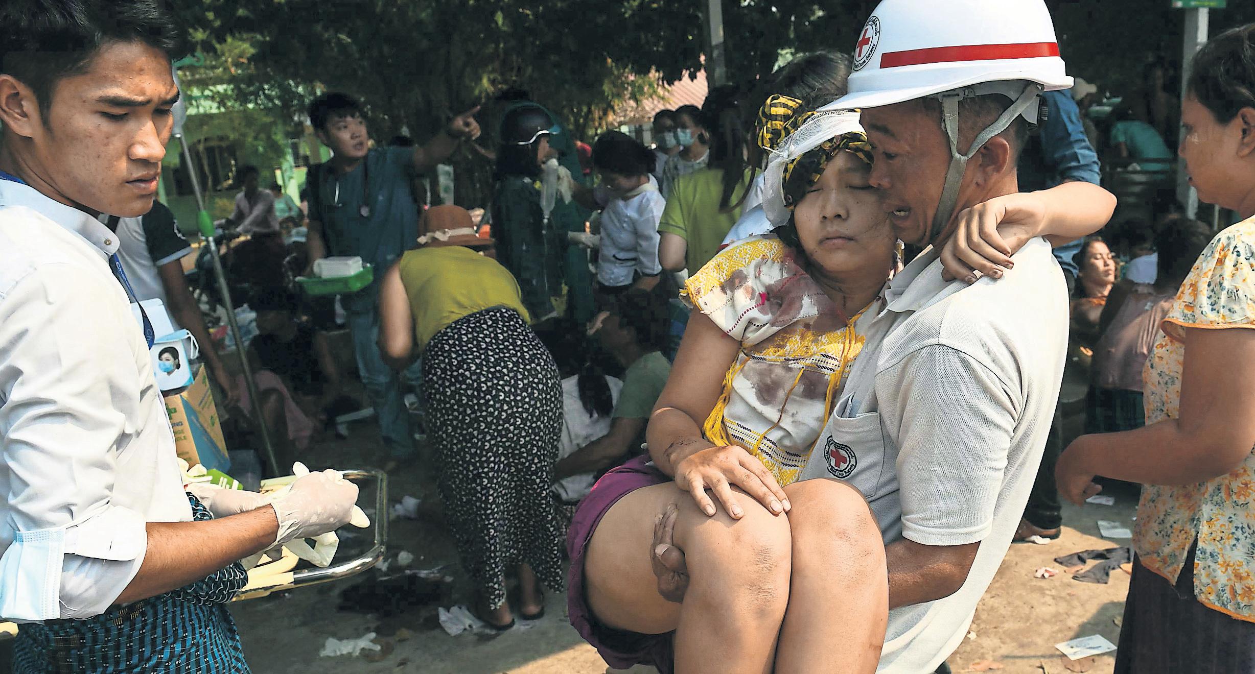 Myanmar pleads for help after massive earthquake