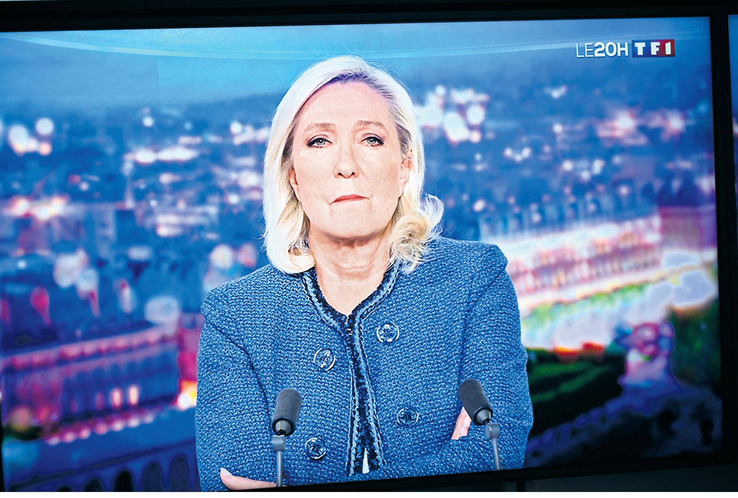 Furious Le Pen rails against ban on running for French presidency